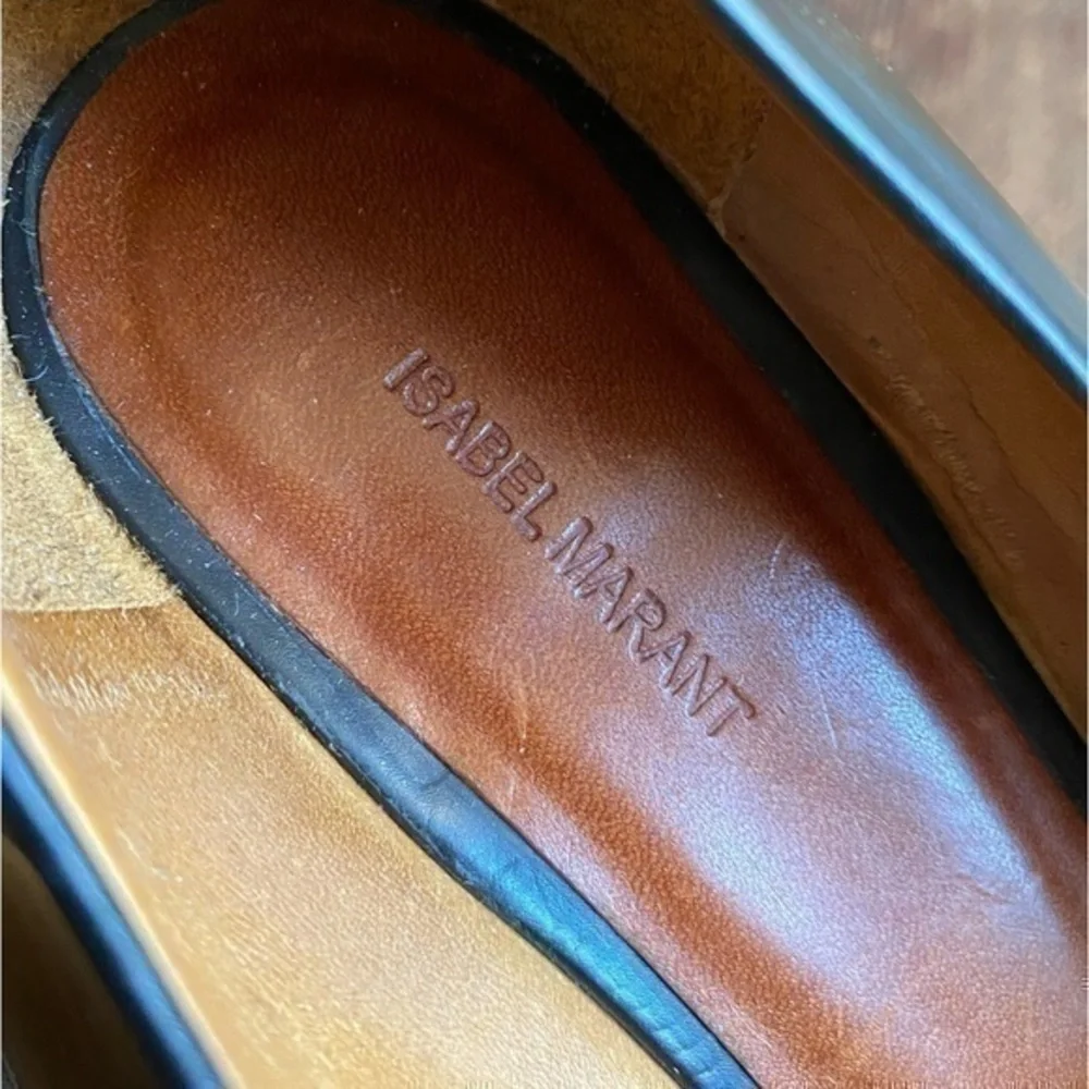 Isabel Marant Leather Wedge Platform Shoes